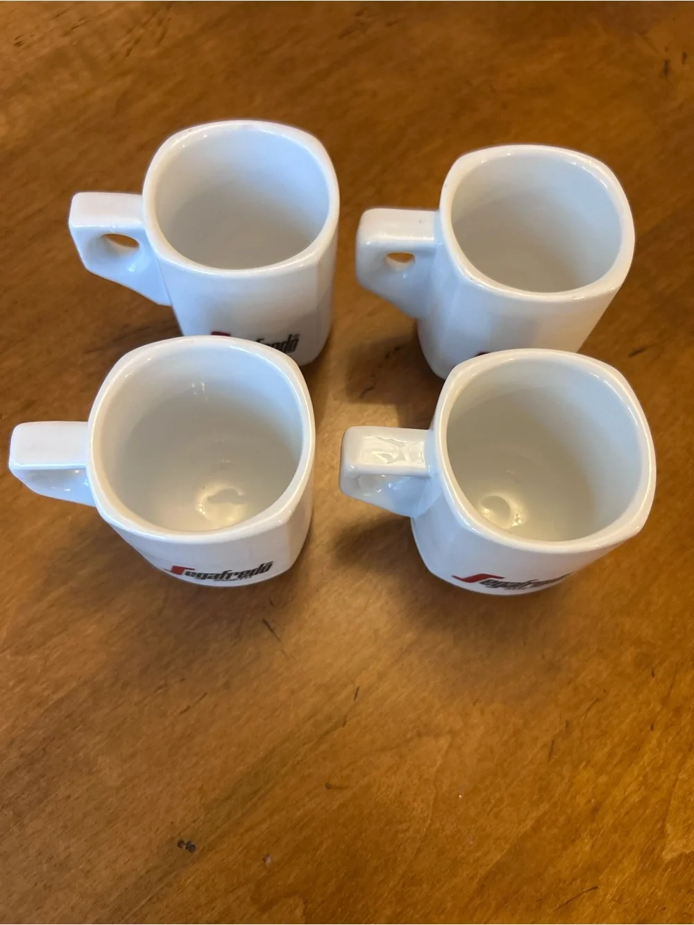 Vintage Segafredo Zanetti Italian Espresso Cups, Set of 4 Plus Creamer